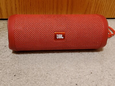 #ad Original JBL Flip 4 Bluetooth Red Portable Stereo Speaker Tested Works Cleaned $45.99