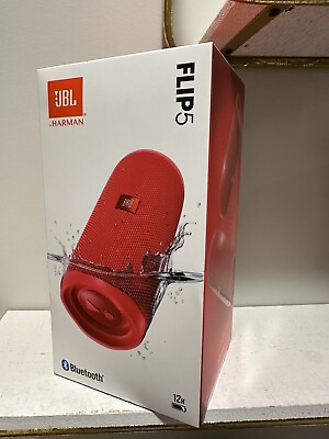 #ad JBL Flip 5 Portable Waterproof Speaker Fiesta Red $69.99
