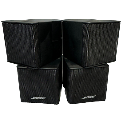 #ad Bose Jewel Cube Mini Double Cube Speakers Black Genuine Bose. Lot of 2 Speakers $49.95