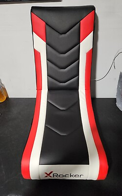 #ad Horizon 2.0 Sound Floor Rocker Gaming Chair Red Black X Rocker $70.00