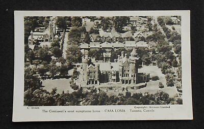 #ad RPPC 1920s? Aerial View Casa Loma The Continent#x27;s Most Sumptuous Home Toronto ON $8.79