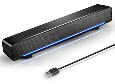 #ad USB Powered Sound Bar Speakers Soundbar $25.00