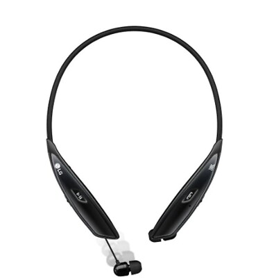 #ad NEW LG TONE ULTRA HBS 810 Black Neckband Headsets JBL Bluetooth Headphones $159.98