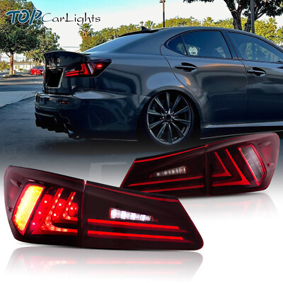 #ad VLAND Red Style LED Tail Lights For 2006 2012 Lexus IS250 IS350 ISF Rear Lamp $179.99