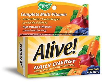 #ad Nature#x27;s Way Alive Daily Energy with Iron 60 Ct 4 Pack $58.75