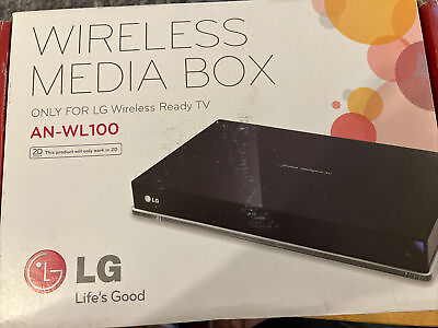#ad LG Wireless Media Box AN WL100 LG Wireless Ready TV NEW OPEN BOX $16.00