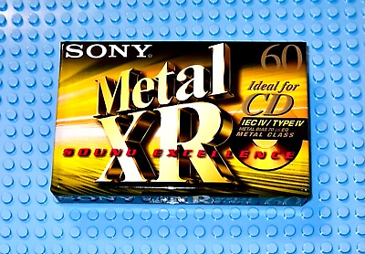 #ad SONY METAL XR 60 VS. I TYPE IV BLANK CASSETTE TAPE 1 SEALED $26.09