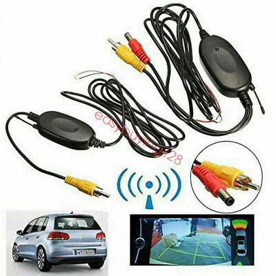 #ad Wireless Transmitter Receiver For Vehicle Monitor Connect Reverse Backup Camera $10.99