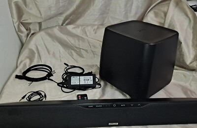 #ad Polk Audio Surroundbar 3000 Speaker and Subwoofer W Cables amp; Remote $154.99