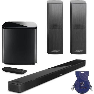 #ad #ad Bose Smart Ultra Dolby Atmos Soundbar Black w Bass Module 700 2x Speakers 700 $2347.00