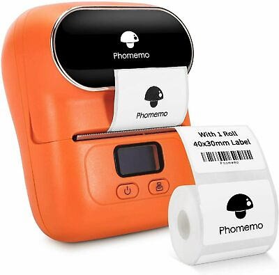 #ad Portable Bluetooth Label Sticker Maker Machine Wireless with Thermal Paper Lot $6.88