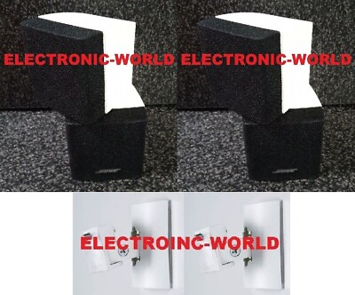 #ad MINT Bose Double Cube Pair Tuxedo White Black Speakers amp; Wall Mounts Lifestyle $194.99