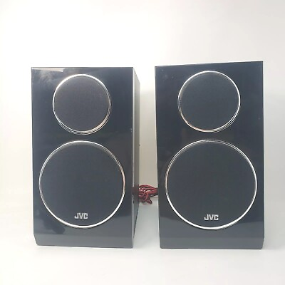 #ad JVC Speakers SP UXLP55 Speaker Set 35 Watt Bookshelf Audio Radio $29.50