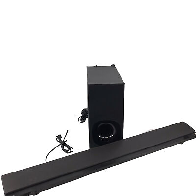 #ad Sony Soundbar SA NT5 amp; Subwoofer SA WNT5 2.1 Channel Home Theater System Black $85.98