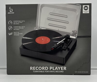 #ad Bass Jaxx Record Player Turntable for Vinyl Record Analogue Series New In Box $39.50