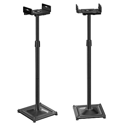 #ad #ad Universal Speaker Stands Height Adjustable Extend 33.3” to 45.1” Holds Satell... $51.13