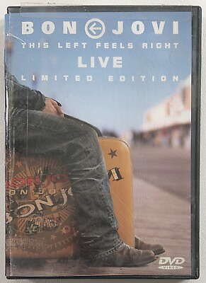 #ad JON BON JOVI LIVE This Left Feels Right Limited Edition DVD 2003 Concert Footage $10.00