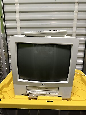 #ad JVC TV 13142W 13quot; CRT TV VCR Combo Gaming Color Television White $170.00
