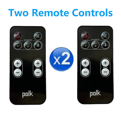 #ad 【Pack of 2】New Remote Control For Polk SurroundBar 2000 SurroundBar 9000IHT $15.57