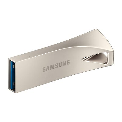 #ad SAMSUNG BAR Plus 256GB 400MB s USB 3.1 Flash Drive Champagne Silver MUF 256 $43.49