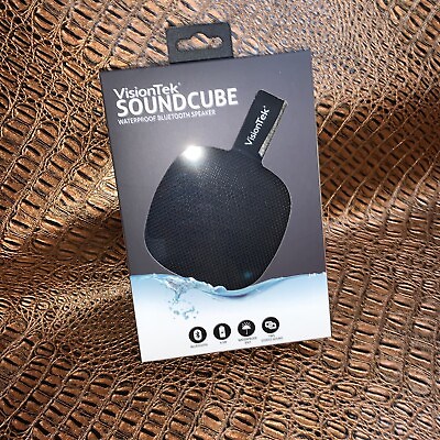 #ad VisionTek Sound Cube Portable Bluetooth Speaker System Black 901313 $19.99