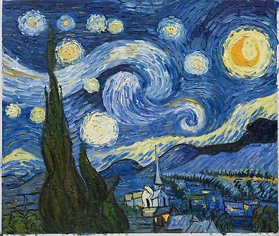 #ad 3284.Van Gogh Stirry Night blue painting POSTER.Sharp.Home School art decoration $19.00