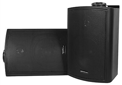 #ad 2 Rockville HP5S BK Black 5.25quot; Outdoor Indoor Swivel Wall Mount Home Speakers $54.95
