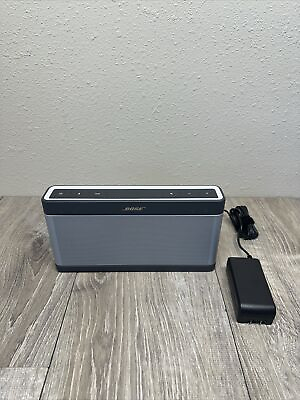 #ad #ad Bose Soundlink Bluetooth Speaker III 3 Silver White Model 414255 $200.00
