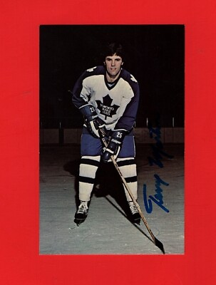 #ad TERRY MARTIN TORONTO MAPLE LEAFS AUTOGRAPHED GLOSSY POSTCARD PHOTO $3.99