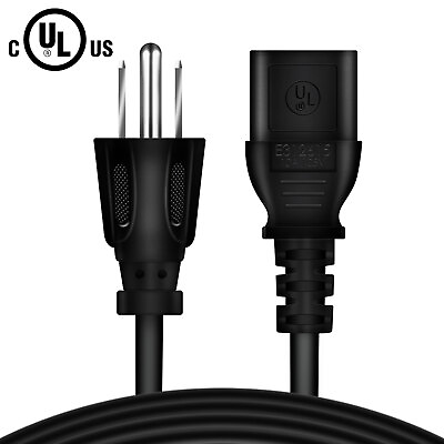 #ad 5ft UL AC Power Cord For QFX SBX 410202 Wireless TOWER THEATER SPEAKER SYSTEM $8.75