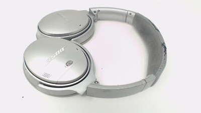 #ad Bose QC 35 Series I 1 Silver Wireless Headphones WORN NO EAR PADS $45.85