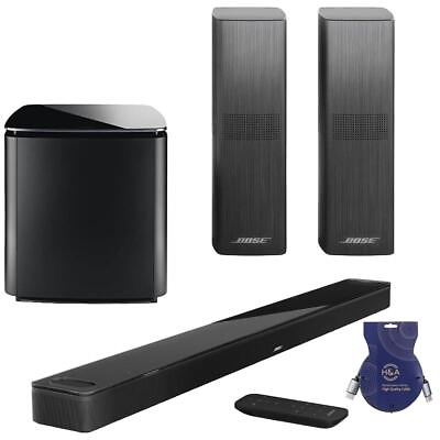 #ad Bose Smart Ultra Dolby Atmos Soundbar Black w Bass Module 700 2x Speakers 700 $2347.00