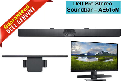 #ad Genuine Dell AE515M USB Powered Professional Sound bar Speakers WGFCY $69.99