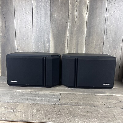 #ad Bose Model 201 Series IV Bookshelf Speakers Black Set of 2 Tested amp; Works $69.00