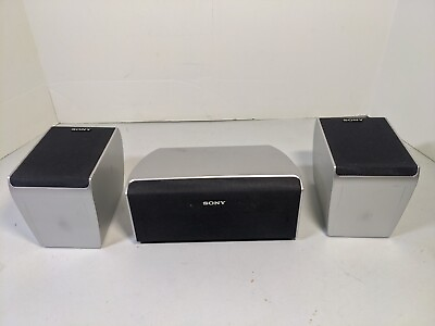 #ad Sony Surround Sound Speaker System Set Of 3 1 SS CT31 amp; 2 SS TS31B Tested $34.98
