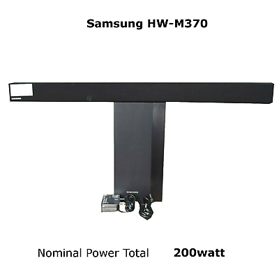 #ad Samsung HW M370 HWM370 Channel Soundbar System w Subwoofer READ Free Shipping $99.95