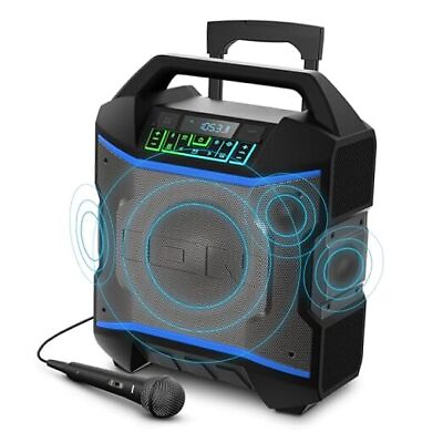#ad Block Rocker Portable Bluetooth Outdoor Party Speaker with Karaoke $184.29