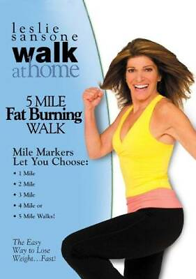 #ad Leslie Sansone: Walk at Home 5 Mile Fat Burning Walk DVD GOOD $6.15