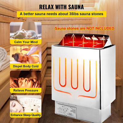 #ad Sauna Heater Stove Internal amp; External Control Home Commercial Max. 459 cu.ft $379.98