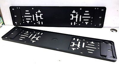 #ad 2 x NUMBER PLATE SURROUND TO FIT STANDARD UK PLATE HOLDER FRAME Good Quality GBP 23.89