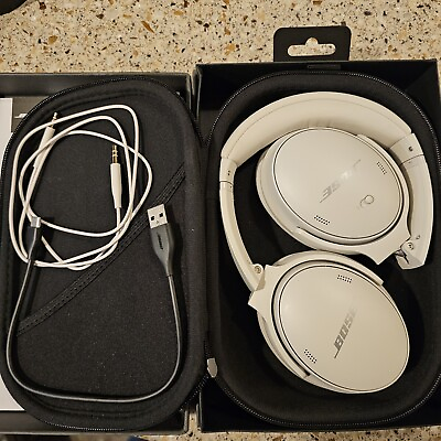 #ad Bose Quiet Comfort QC45 Bluetooth Wireless Noise Cancelling Headphones White $179.99