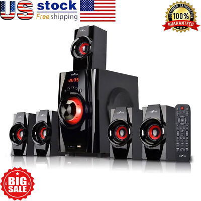 #ad Bluetooth Speaker System 2 Channel Surround Sound DVD Player Remote Control New $113.99