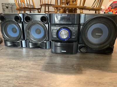 #ad Working Sony Speaker System used 2 smaller size and 1 medium sized speaker.  $108.00