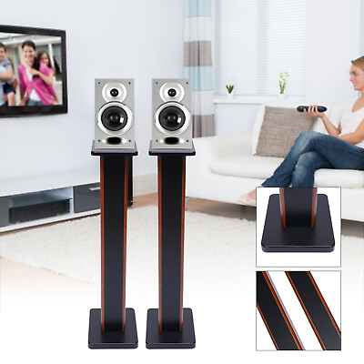 #ad 2x 36quot; inch Bookshelf Speaker Stands Surround Sound Home Theater Holder Support $62.00