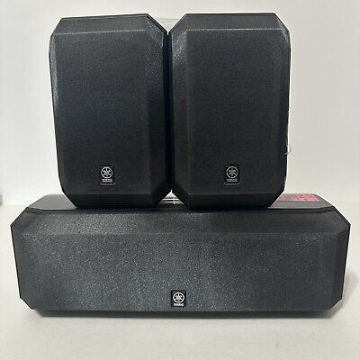 #ad Yamaha NS AP2600C amp; NS AP2600S Set Of 3 Surround Sound Stereo Speakers $39.99