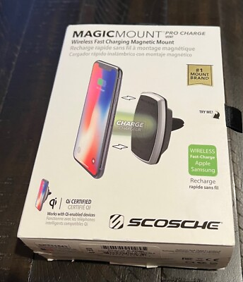 #ad #ad SCOSCHE Magic Mount Pro Charge Vent Wireless Fast Charging Magnetic Mount $14.99