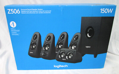#ad Logitech Z506 150W Surround Sound 5.1 Gaming Home Theater Speakers Black $99.99