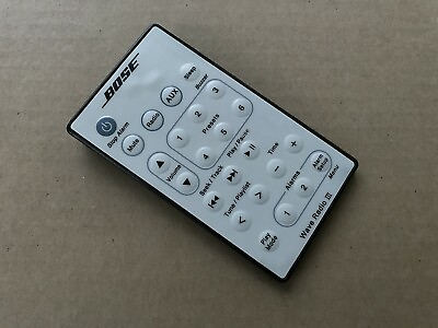 #ad US Bose wave radio III remote control white SH# $14.99