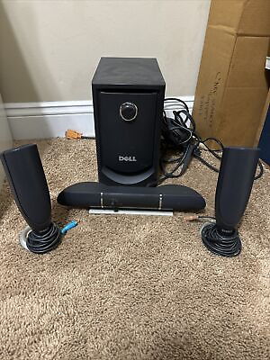 #ad Dell MMS 5650 5.1 Surround Sound Computer Speaker System No Rear R L Speakers $50.00