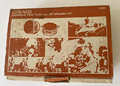 #ad CRAIG Powerplay Vintage Twin Flush Mount Speaker Kit V300.New in Open Box $63.94